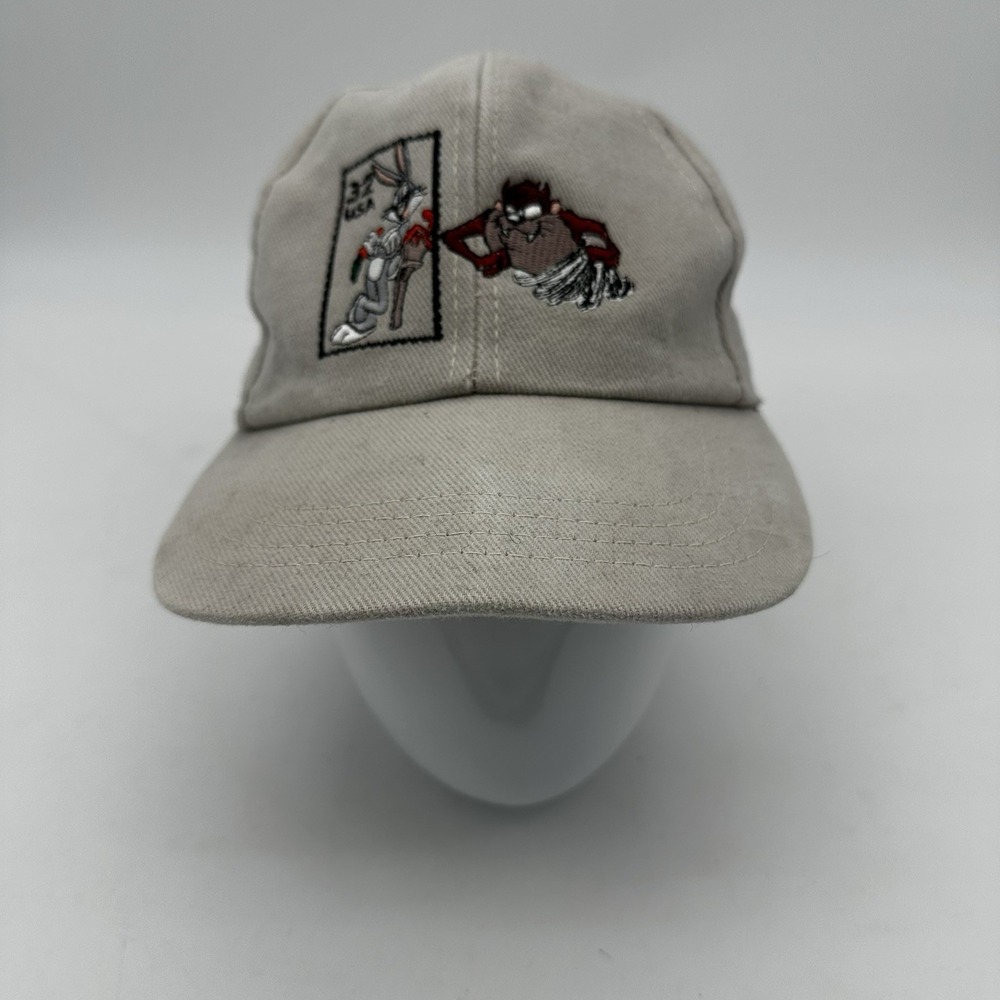VGT 90s Looney Tunes Stamp Collection Snapback‎ Hat Ball Cap Adjustable USA  EUC